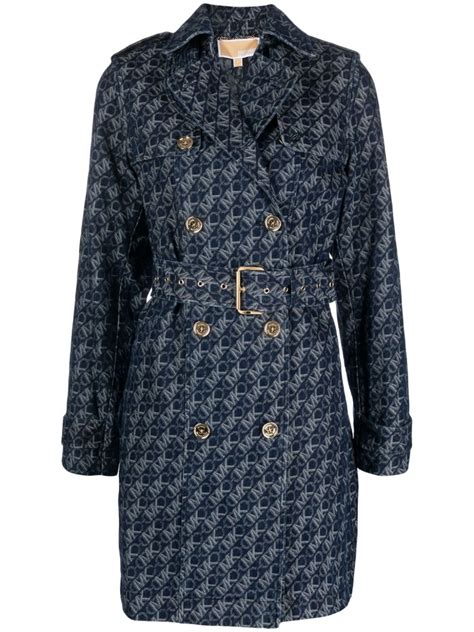 michael kors denim trench coat.